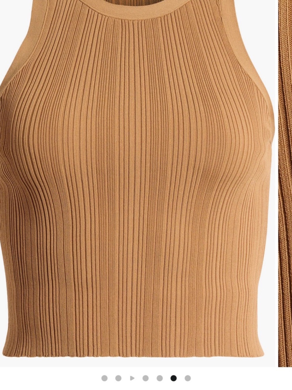 Good American Ribbed Cropped Tank Top - Picture 4 of 4